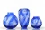Import best selling stock Cobalt blue Bohemian Czech crystal glass vase from China