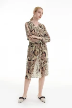 Boutique New Apparel Dress Women None Decoration Printed Midi Beach Dress