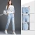 Import Boyfriend styles blue fashion ripped jeans for lady from China
