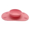 BPA free baby bowl silicone bowl plate with suction