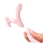 BPA Free Silicone Baby Training Toothbrush Teether