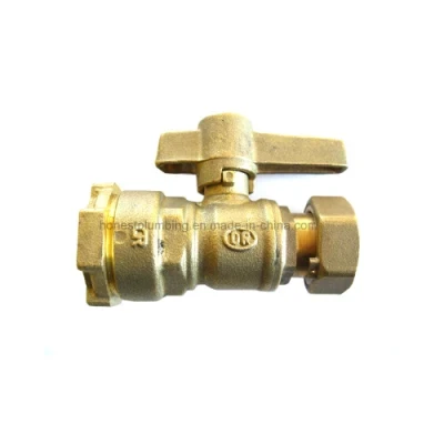Brass Ball Valve with HDPE Connection for Water Meter