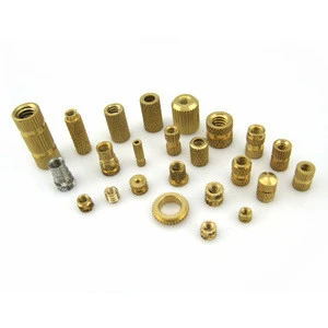 Brass knurled insert nut M4 thread insert nut with high quality