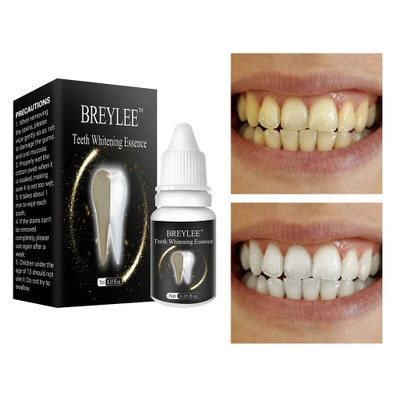BREYLEE Private Label Teeth Whitening Serum Oral Hygiene Cleaning Serum Tooth Bleaching Removes Plaque Stains Teeth Whitening
