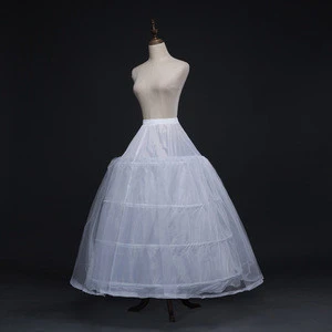 Bridal Petticoat Under Wear Suzhou Long 4 Rings Underskirt Petticoat For Wedding Dress