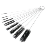 Brush Pipe Cleaning Tube Set Nylon Bottle Tube Cleaner Stainless Steel 10pcs Set