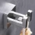 Import Brushed Nickel Simple Stainless Steel Bath Towel Holder Bathroom Double Robe Hook from China