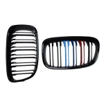 Car bumper F20 M1 dual slat Three black car kidney grille F20 M1 for BMW 1series 2012-2015