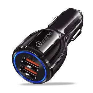Car Charger Usb Quick Charge 3.0 For Mobile Phone Dual Usb Car Charger Qc 3.0 Fast Charging Adapter Mini Usb Car Charger