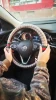 Car steering wheel cover four seasons universal personality fashion non-slip Linen material car accessory