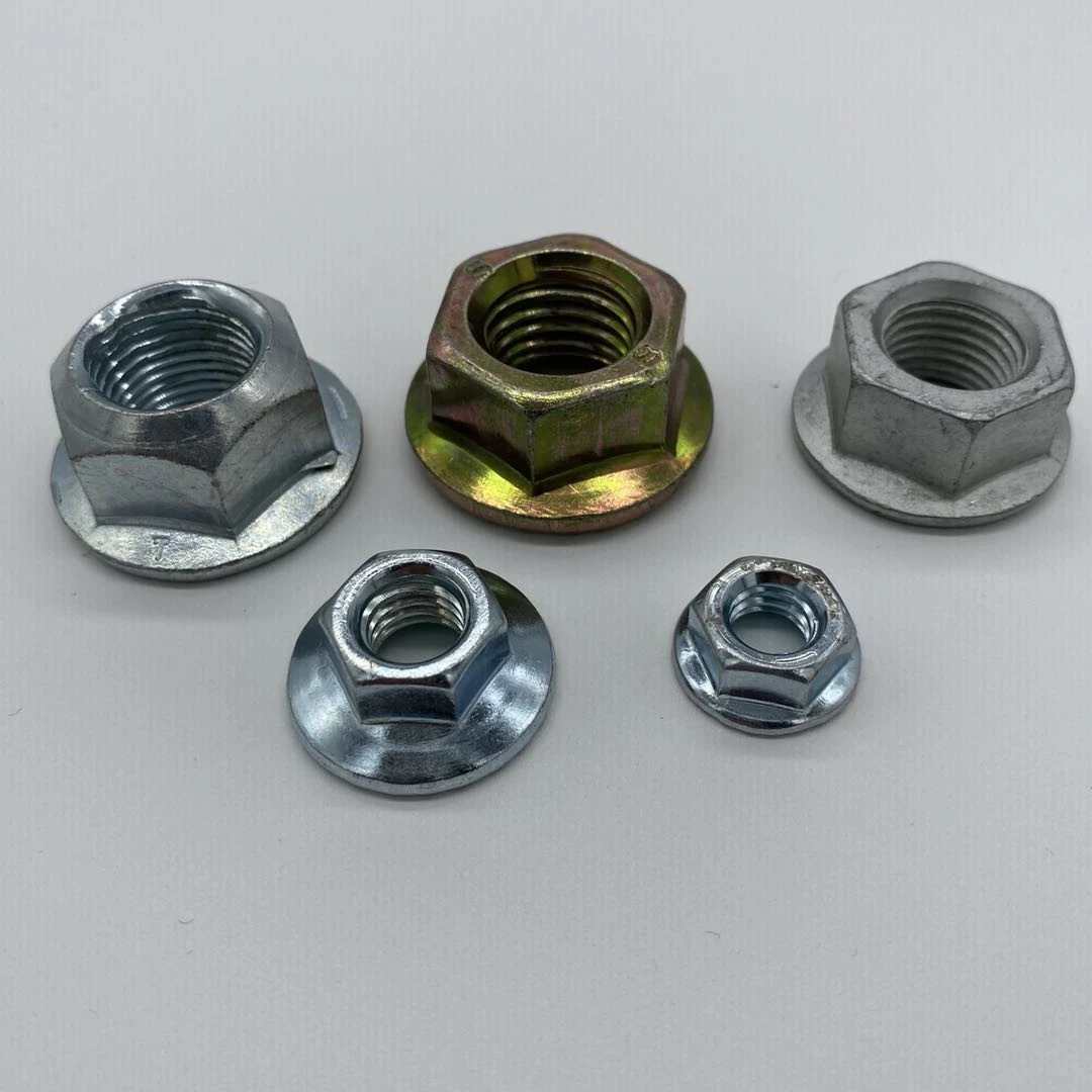 Carbon Steel  Hex/ Nylon Insert Lock / Hexagon Flange nut bolt manufacturing