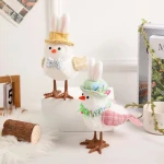 Cartoon Luminous Owl Toy Doll Creative Easter and easter Window Decoration Small Ornaments for Holiday Party