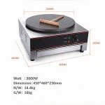 CE Approval Commercial Single Plate Gas Crepe Maker Machine/gas Crepe Making Machine Made in China