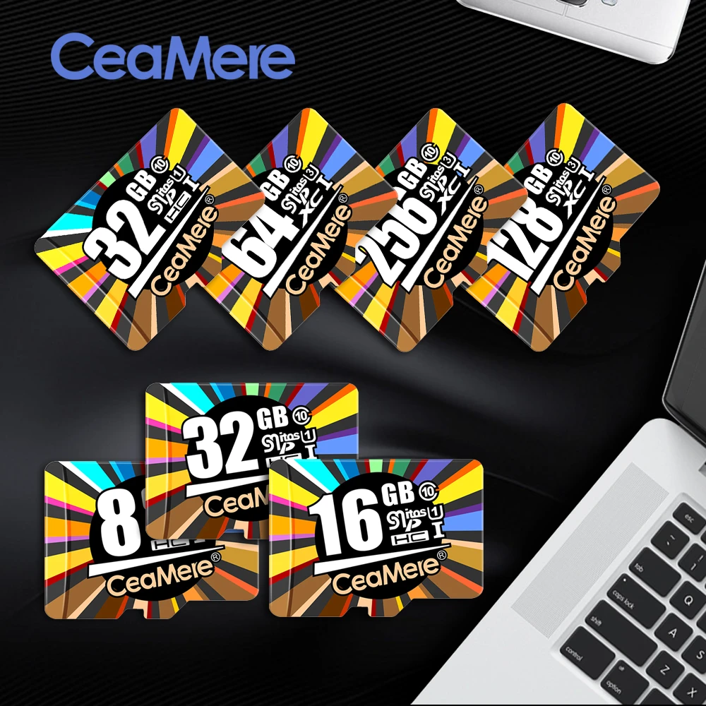 Ceamere Wholesale XCTF 256GB Micro Flash SD Memory Cards 32GB 128GB 256GB 512GB Class 10 UHS-3 Mini TF SD Kort 64GB Memory Card