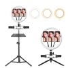 Cell Phone Light Ring Photography Live Mini Ring Light Led Selfie Ring Light With Tripod Stand