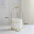 Import Ceramic Vase With Gold Frame White Porcelain Home Decoration Plant Planting Flower Pot from China