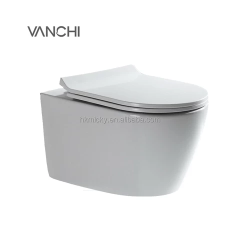 Ceramic Washdown WC One Piece Wall Hung Toilet Toilet for Sale Wall Mounted Seat Cover Flushing Fitting Ceramic, Porcelain WT043
