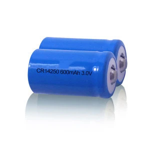 cheap cr14250 3v 600mah limno2 cylindrical battery lithium battery cr14250 3V cr1/2aa  for digital product