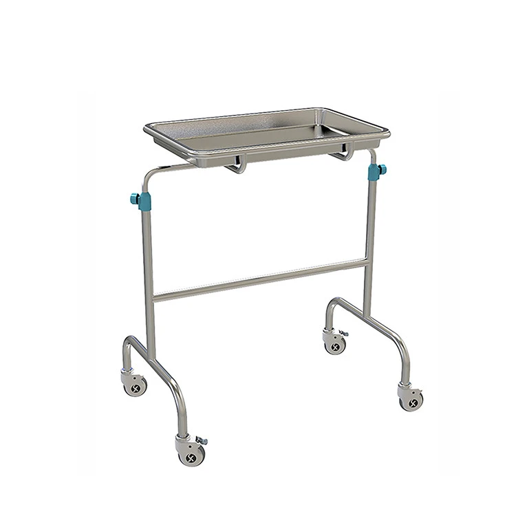 Cheap price stainless steel surgical instrument trolley mayo trolley