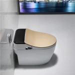 Cheap prices elegant design ceramic smart bidet toilet seat one piece wc intelligent toilets
