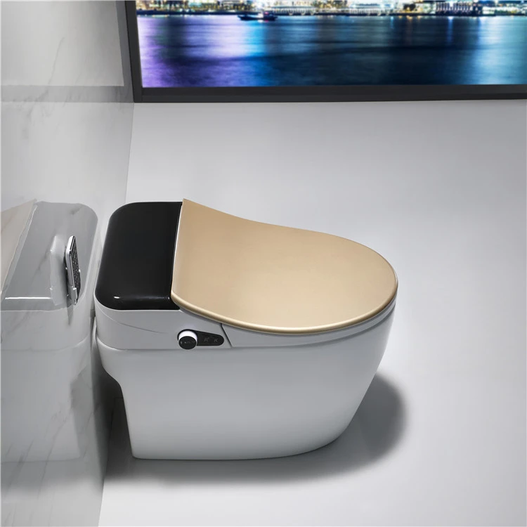 Cheap prices elegant design ceramic smart bidet toilet seat one piece wc intelligent toilets