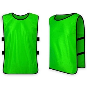 Cheap sports wear mesh training vest football soccer wear mesh training bibs for men and child