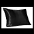Import Cheersee organic pure solid black custom wholesale pillowcase satin 16 19 22mm 100% mulberry silk pillow case with zipper from China