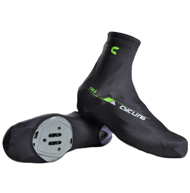 CHEJI Pioneer Green Bicycle Overshoes Highly Elastic Wholesale Custom Cycling Shoe Cover Cycling Assessories