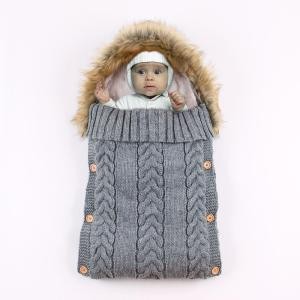 Children&#39;s sleeping bag baby 0-3 years old autumn and winter plus velvet sleep bag