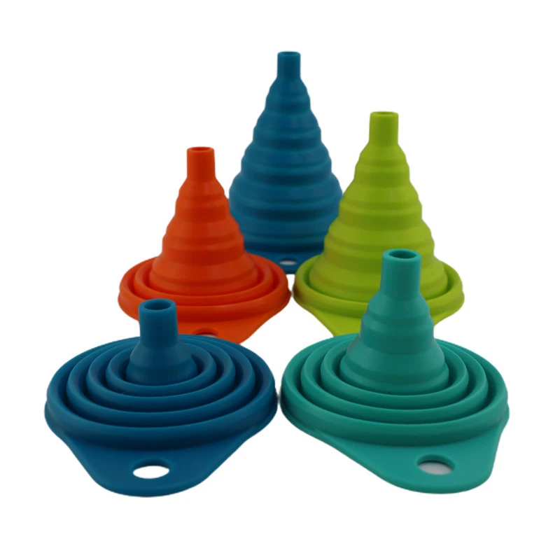 China Best Price Food Grade Silicone Funnel Foldable