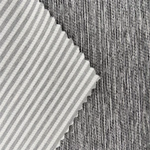China factory sale cationic stripe  polyester rayon spandex fabric fine quality polyester elastane fabric