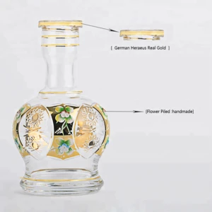 china hookah manufacturer for gold rim catering glassware