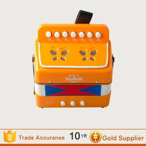 China hot sale color 7-key button toy accordion/children toy accordion