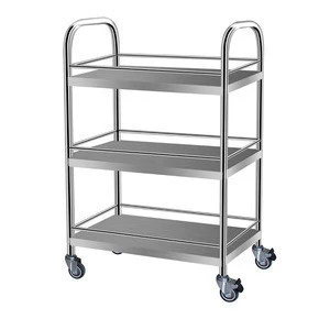 China Made Medical stainless steel trolley hospital food trolleys