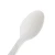 Import China Manufacturer directly supply clear white flatware disposable plastic Corn Starch spoon from China