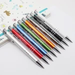 China professional manufacture luxury metallic promotional ball pen colorful metal ballpoint custom pen with logo pen