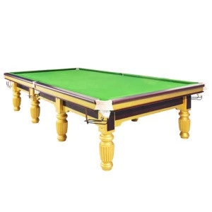 Chinese 12ft standard size snooker billiard pool tables in bar for usa sale