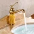 Import Classic Brass Golden lavatory faucets for bathroom Single Hole water mixer tap bathroom basin faucet from China