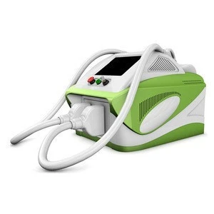 Clicnic &amp; salon use Portable Dual Handle SHR IPL + YAG Laser Hair Removal Tattoo Removal Machine with TUV CE and FDA.