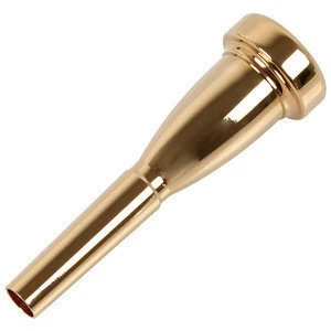CNC machined polishing brass tone trumpet mouthpiece musical saxophone mouthpiece
