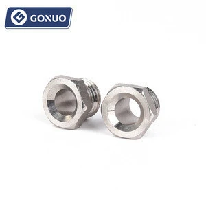 CNC machining parts male thread pipe adapter hex head bushings