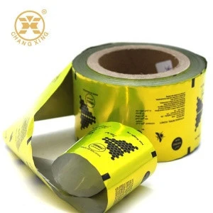 Coffee Syrup Bag Laminate Film Roll Honey Packets Plastic Film Roll Packaging Honey Sachets Food Packaging Plastic Roll Film