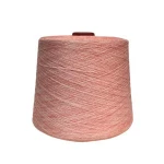 Color fabric wool polyester polyamide 28S/2 dyed fancy knitting crochet combed cotton blended viscose covered core spun yarn