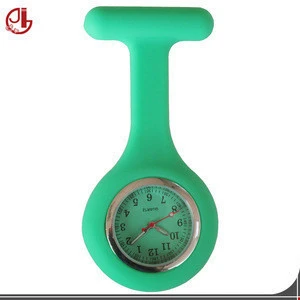 Colorful Design Doctor Portable Fob Nurse Pocket Watch Brooches Silicone Quartz Watches For Nurses