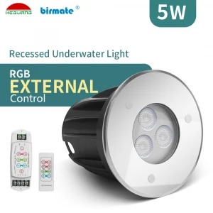 Colorful IP68 underwater led light, Swimming pool light niches with control