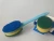 Import Colorful Replaceable Cleaning Polyester Scouring Brush Pan Pot  Brush with short Handle from China