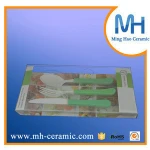 colorful spoon fork colored ceramic knife set