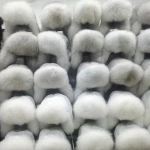 comfortable  hats with fur balls hat fur winter baby hat fur p pom