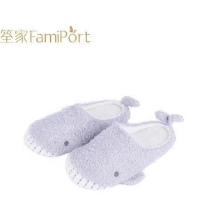 Comfortable home cute whale animal shoe slippers boys children