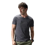 Comfortable Sublimation Sportswear Men Embossing Printing Short Sleeve T Shirts